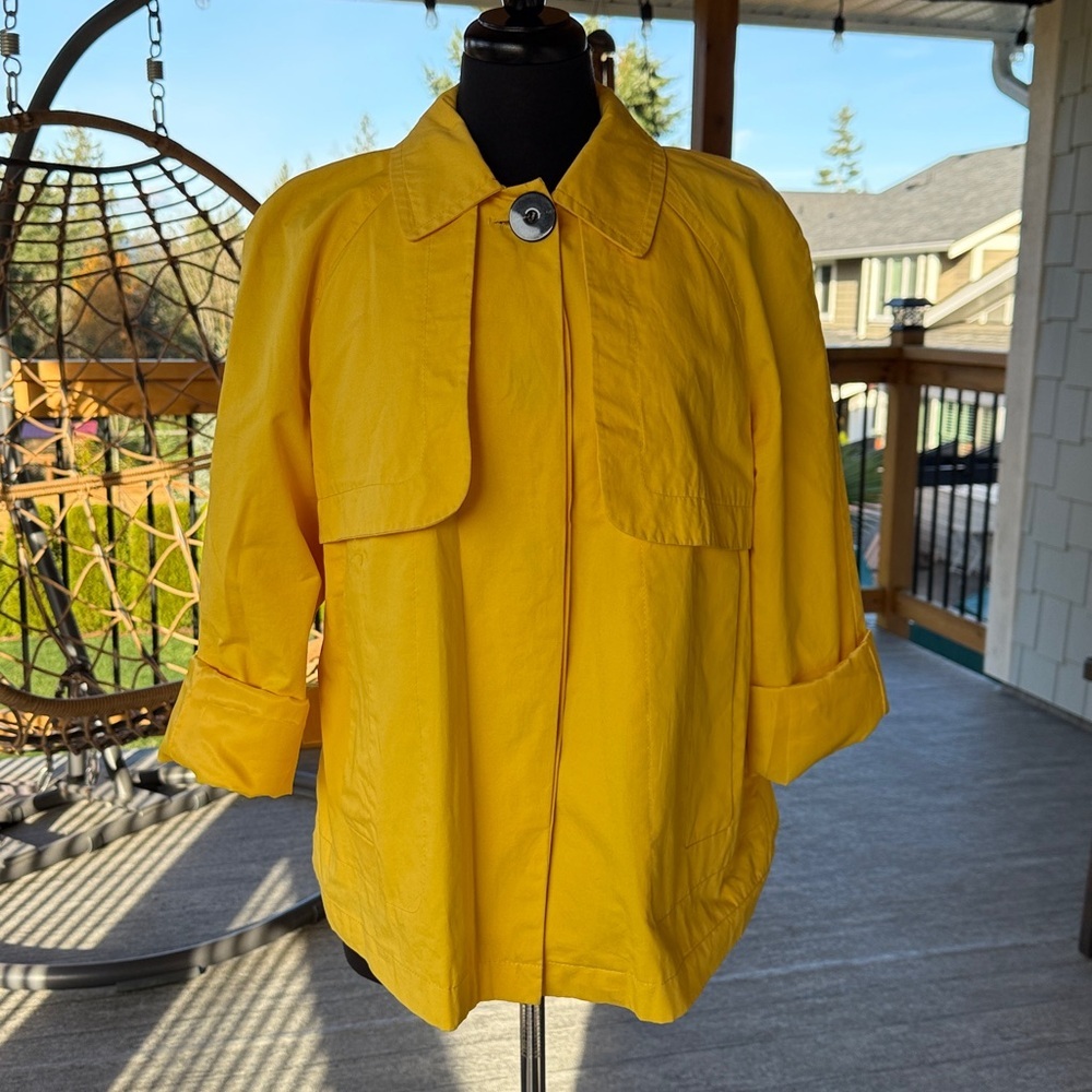 Zara Basic | Bright Yellow Cropped  Jacket